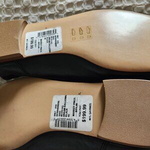 Mansur Gavriel black leather ballet shoes